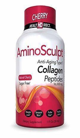 Health Direct AminoSculpt Sugar-Free Collagen Shot, Natural Cherry - 2 Ounces