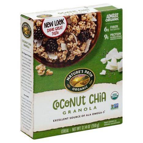 Natures Path Cereal, Coconut Chia Granola - 12.34 Ounces