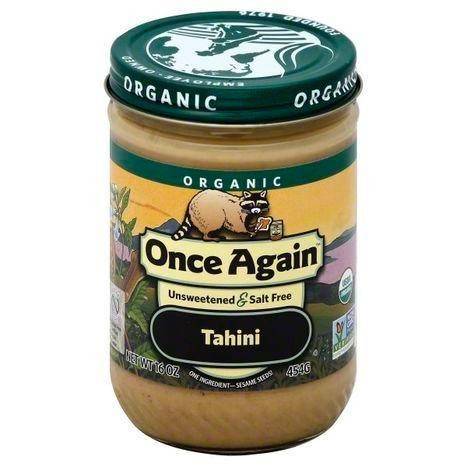 Once Again Organic Tahini, Unsweetened & Salt Free - 16 Ounces