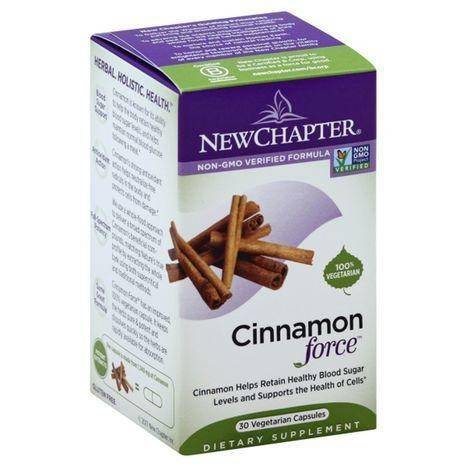 New Chapter Cinnamon, Force, 30 Vegetarian Capsules - 30 Count