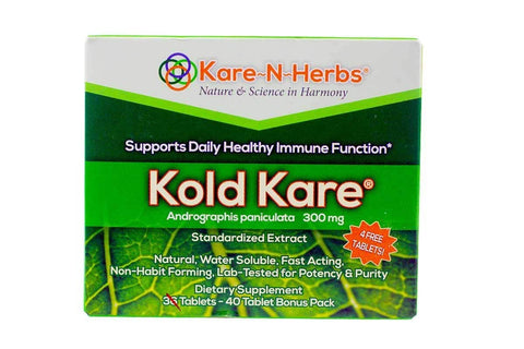 Kare-N-Herbs Kold Kare Andrographis Paniculata 300 Mg-40 Tablets