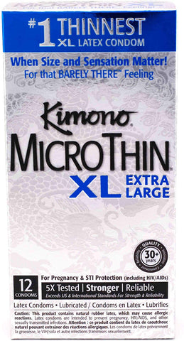 Kimono Micro Thin XL Extra Large-12 Condoms