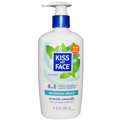 Kiss My Face 4 In 1 Moisture Shave Cool Mint-11 Oz