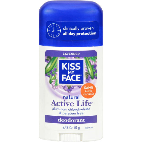 Kiss My Face Active Life Deodorant Lavender-2.48 Oz