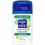 Kiss My Face Active Life Deodorant Cucumber Green Tea-2.48 Oz