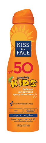 Kiss My Face Kids Defense Sunscreen Nourishing Aloe Broad Spectrum Spf 50-6 Oz