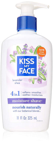 Kiss My Face 4 In 1 Moisture Shave Lavender Shea-11 Oz