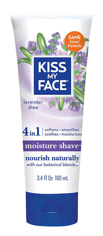 Kiss My Face 4 In 1 Moisture Shave Lavender & Shea-3.4 Oz