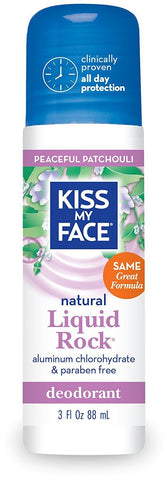 Kiss My Face Liquid Rock Deodorant Peaceful Patchouli-3 Oz