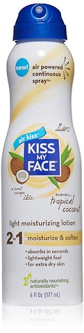 Kiss My Face Light Moisturizing Lotion Tropical Coconut-6 Oz