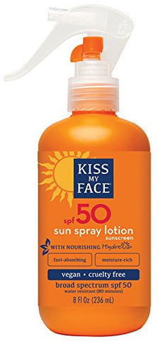 Kiss My Face Spray Lotion Broad Spectrum SPF 50-8 Oz