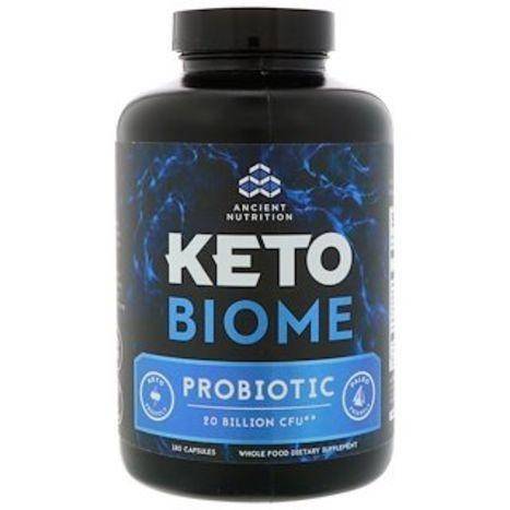 Ancient Nutrition Keto BIOME Probiotic Supplement - 180 Capsules