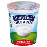 Stonyfield Farm Organic Yogurt, Whole Milk, Smooth & Creamy, Plain - 32 Ounces