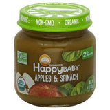 Happy Baby Organics Apples & Spinach, Organic - 4 Ounces