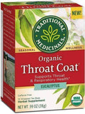 Traditional Medicinals Herbal Tea, Organic, Throat Coat, Eucalyptus, Wrapped Tea Bags - 16 Tea Bags