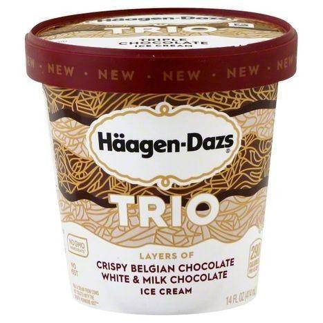 Haagen Dazs Ice Cream, Trio - 14 Ounces