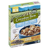 Cascadian Farm Cereal, Organic, Vanilla Chia Crunch - 12.5 Ounces