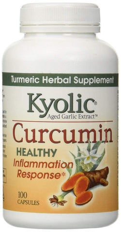 Kyolic Aged Garlic Extract Curcumin Healthy Inflammation Response-100 Capsules