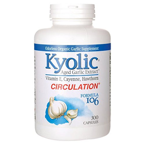 Kyolic Aged Garlic Extract Circulation Formula I06-300 Capsules