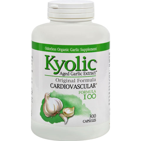 Kyolic Aged Garlic Extract Cardio Vascular Formula I00-300 Capsules