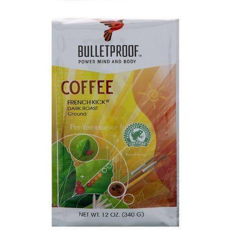 Bulletproof Coffee, Ground, Dark Roast, French Kick - 12 Ounces