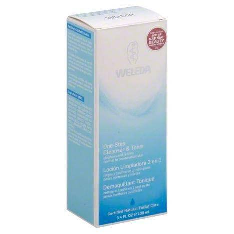 Weleda Cleanser & Toner, One-Step, Normal to Combination Skin - 3.4 Ounces