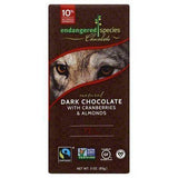Endangered Species Dark Chocolate, with Cranberries & Almonds, 72% Cocoa - 3 Ounces