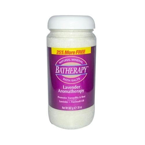 Batherapy Bath Salts Lavender Aromatherapy-20 Oz