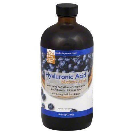 Neocell Hyaluronic Acid, 50 mg, Liquid, Blueberry - 16 Ounces