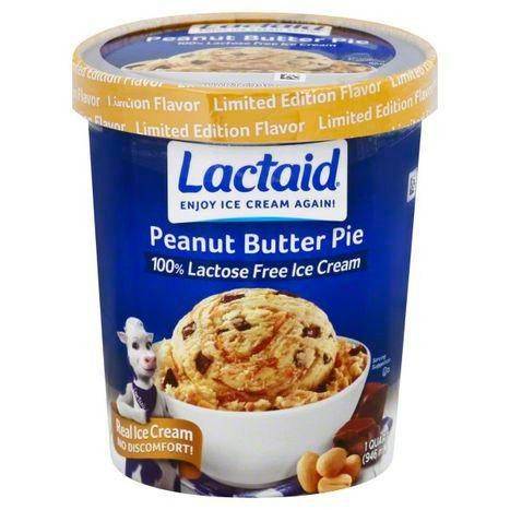 Lactaid Ice Cream, 100% Lactose Free, Mocha Almond Chip - 1 Quart