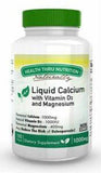 Health Thru Nutrition Liquid Calcium and Magnesium with Vitamin D3 - 100 Softgels