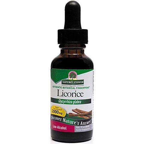 Nature's Answer Licorice Glycyrrhiza Spp 2000 Mg Low Alcohol-1 Oz