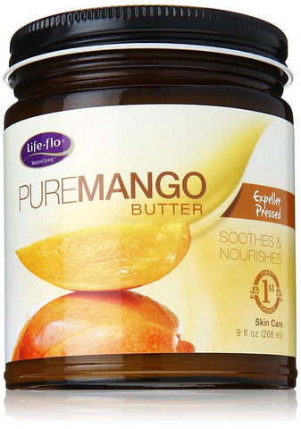 Life Flo Pure Mango Butter Expeller Pressed-9 Oz