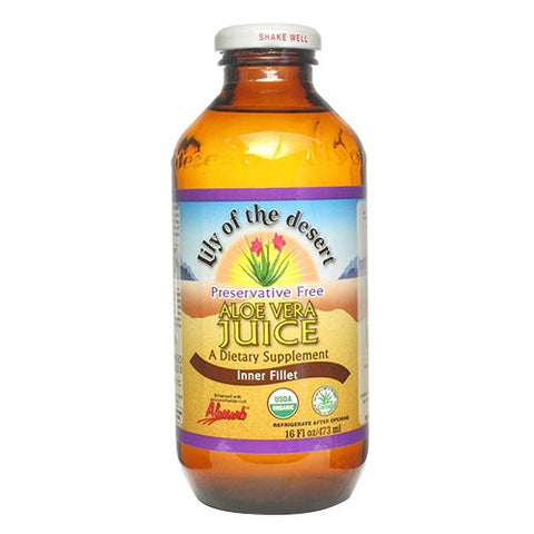 Lily Of The Desert Organic Aloe Vera Juice Inner Fillet-16 Oz