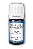 Simplers Botanicals Organic Thuja Oil Thuja Occidentalis-0.17 Oz