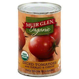Muir Glen Organic Tomatoes, Diced, with Garlic & Onion - 14.5 Ounces