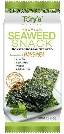 Tory's Choice Wasabi Premium Seaweed Snack - 0.35 Ounces