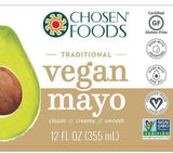 Chosen Foods Mayo, Traditional, Vegan - 12 Fluid Ounces