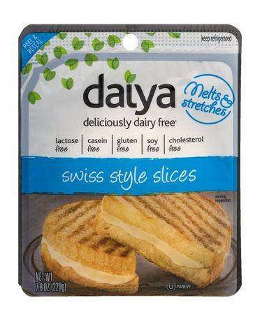 Daiya Cheese, Swiss Style Slices - 7.8 Ounces