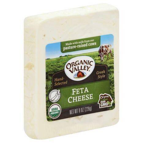 Organic Valley Cheese, Greek Style, Feta - 8 Ounces