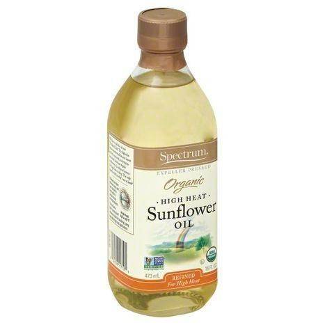 Spectrum Oil, Sunflower, Organic - 16 Ounces