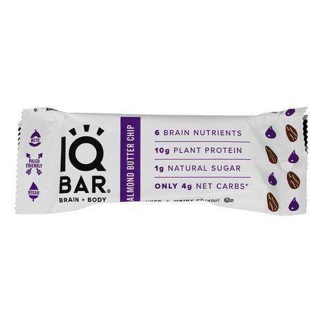 IQ Bar Brain + Body Bar Almond Butter Chip - 1.6 Ounces