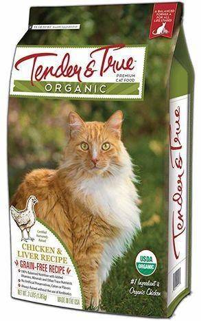 Tender & True Cat Food, Premium, Organic, Chicken & Liver Recipe - 3 Pounds