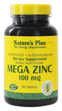 Natures Plus Mega Zinc 100 Mg High Potency Sustained Release-90 Tablets