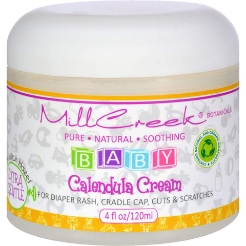 Millcreek Botanicals Baby Calendula Cream With Witch Hazel-4 Oz