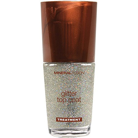Mineral Fusion Glitter Top Coat Nail Care-0.33 Oz
