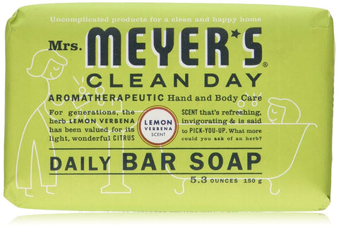 Mrs.Meyer's Clean Day Lemon Verbena Scent Daily Bar Soap-5.3 Oz