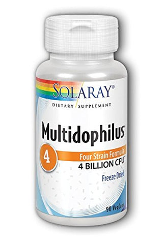 Solaray Multidophilus Plus 4 Billion Freeze-Dried-90 Vegeterian Capsules