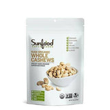 Sunfood Superfoods Raw Organic Cashews Whole Raw, - 8 Ounces