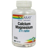 Solaray Calcium and Magnesium - 180 Vegetarian Capsules